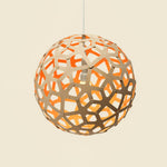 Ligno Sculptural Wood Pendant Light for Dining and Living Spaces