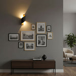 Lila Wall Sconce – Modern Ribbon LED Wall Light in Black & Gold