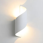 Lila Wall Sconce – Modern Ribbon LED Wall Light in Black & Gold