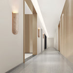 Lina Travertine Wall Sconce – Sculptural Stone Lighting for Modern Interiors