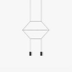 Line Art Pendant Light – Modern Linear LED Chandelier