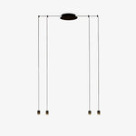 Line Form Pendant Light – Minimalist Geometric LED Chandelier