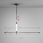 Linea Axis Modern Linear LED Pendant Light for Kitchen Island