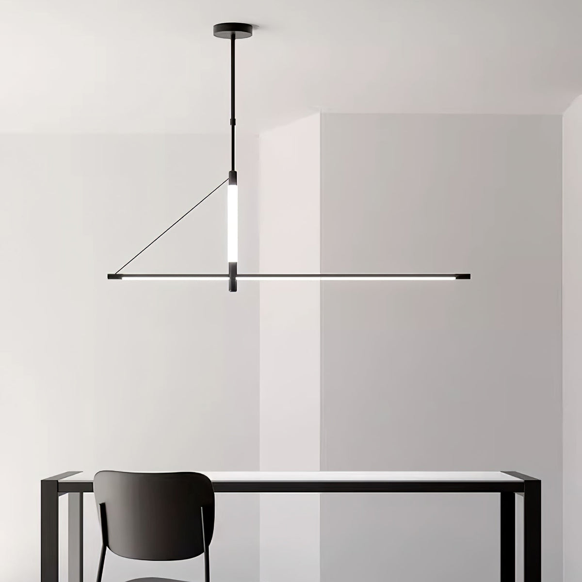 Linea Axis Modern Linear LED Pendant Light for Kitchen Island