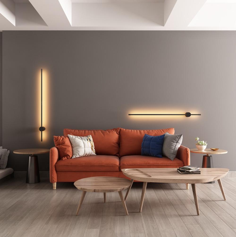 Linear LED Rechargeable Wall Sconce – Modern Minimalist Ambient Lighting