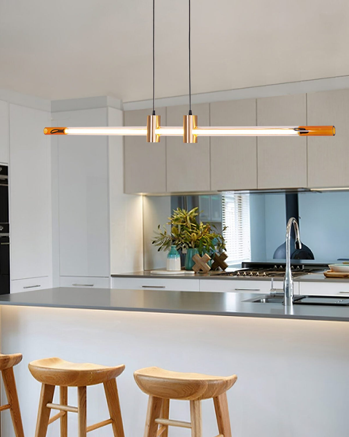 Linear Changhong Chandelier