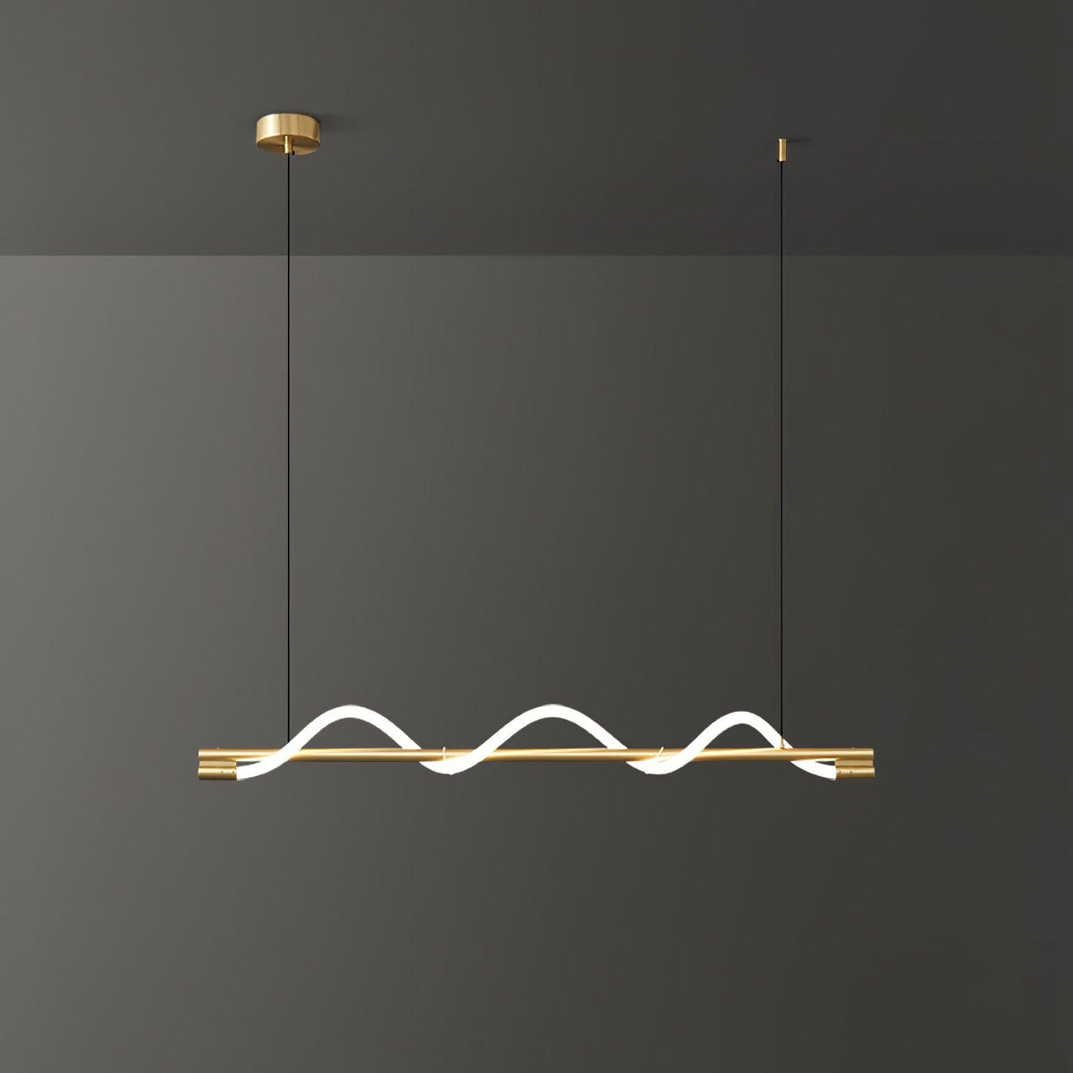 Linear Curve Island Chandelier