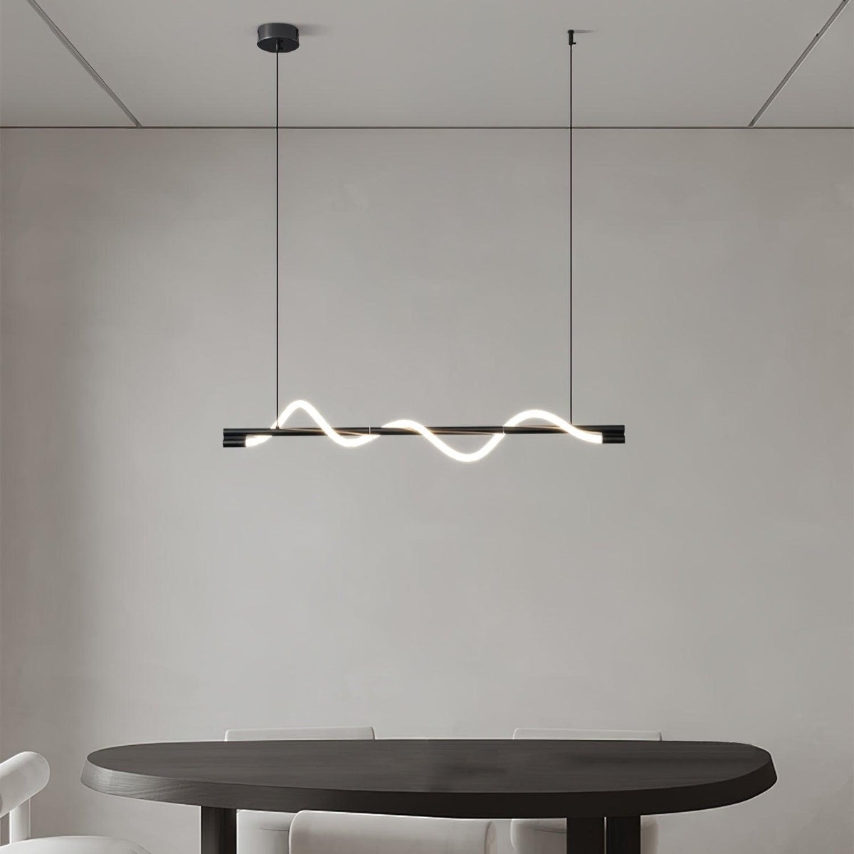 Linear Curve Island Chandelier