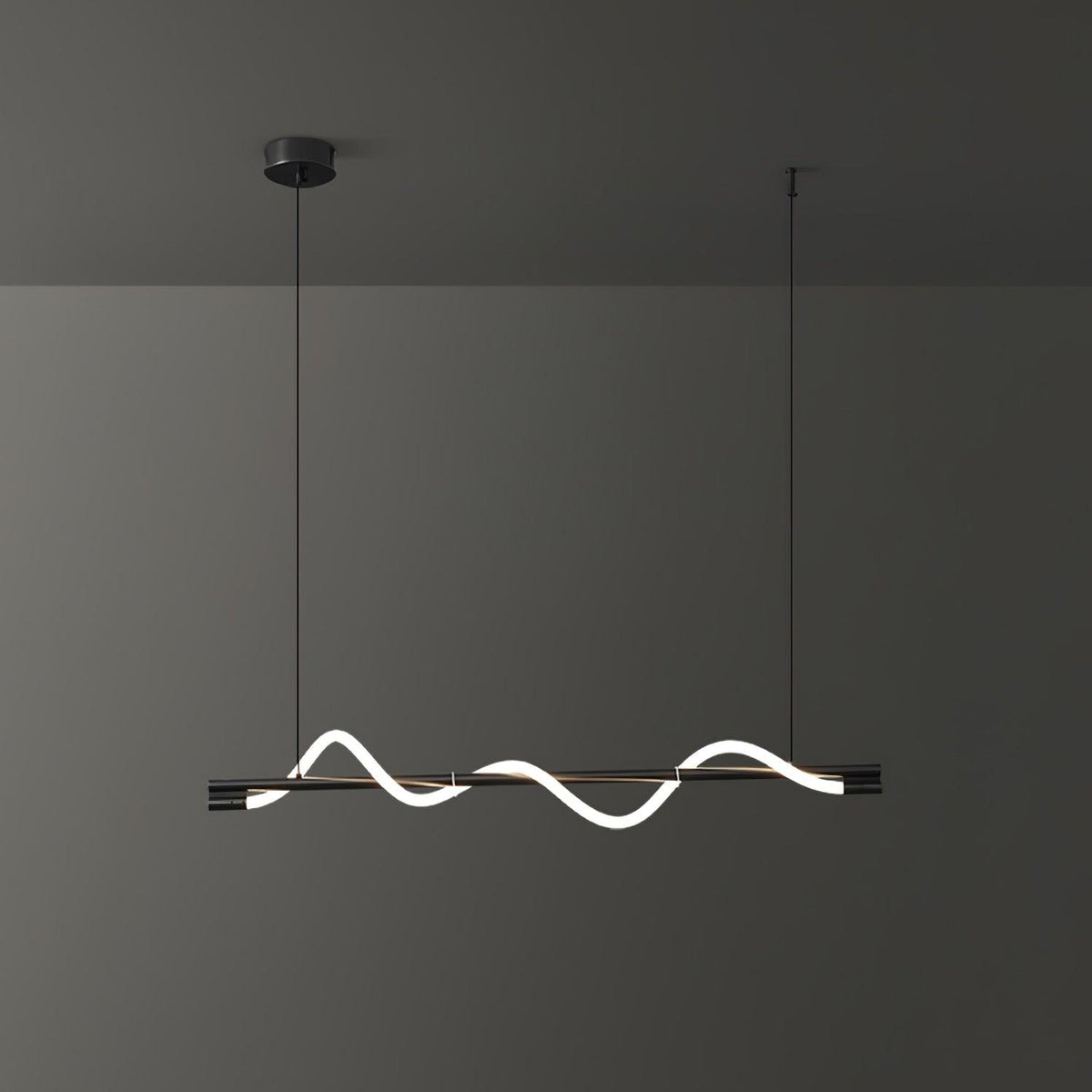 Linear Curve Island Chandelier