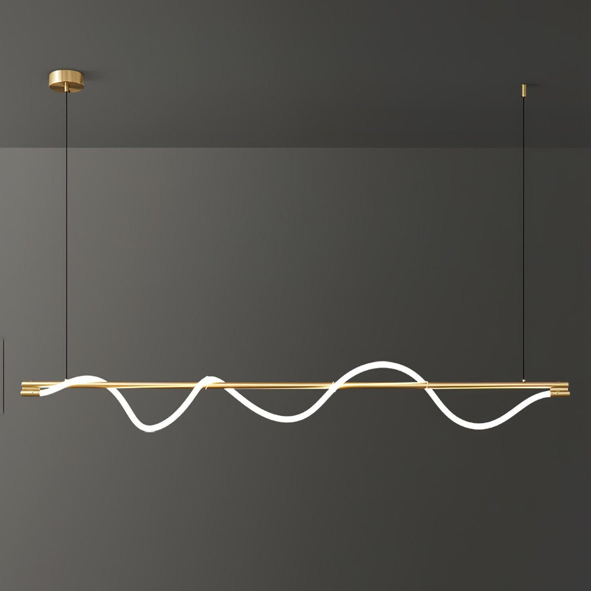 Linear Curve Island Chandelier