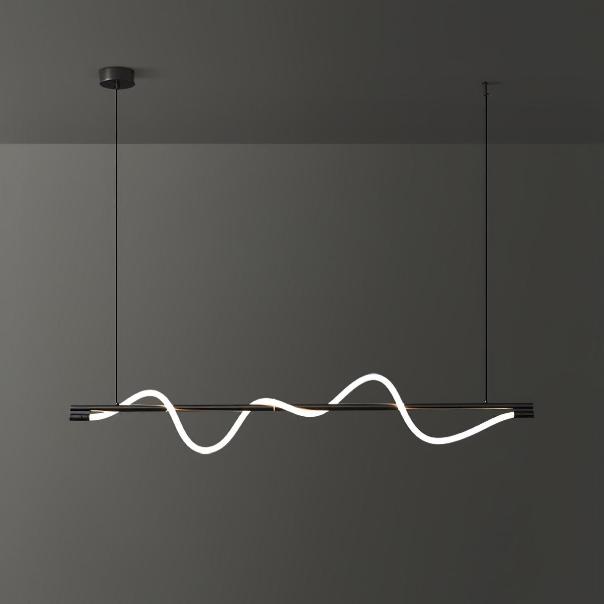 Linear Curve Island Chandelier