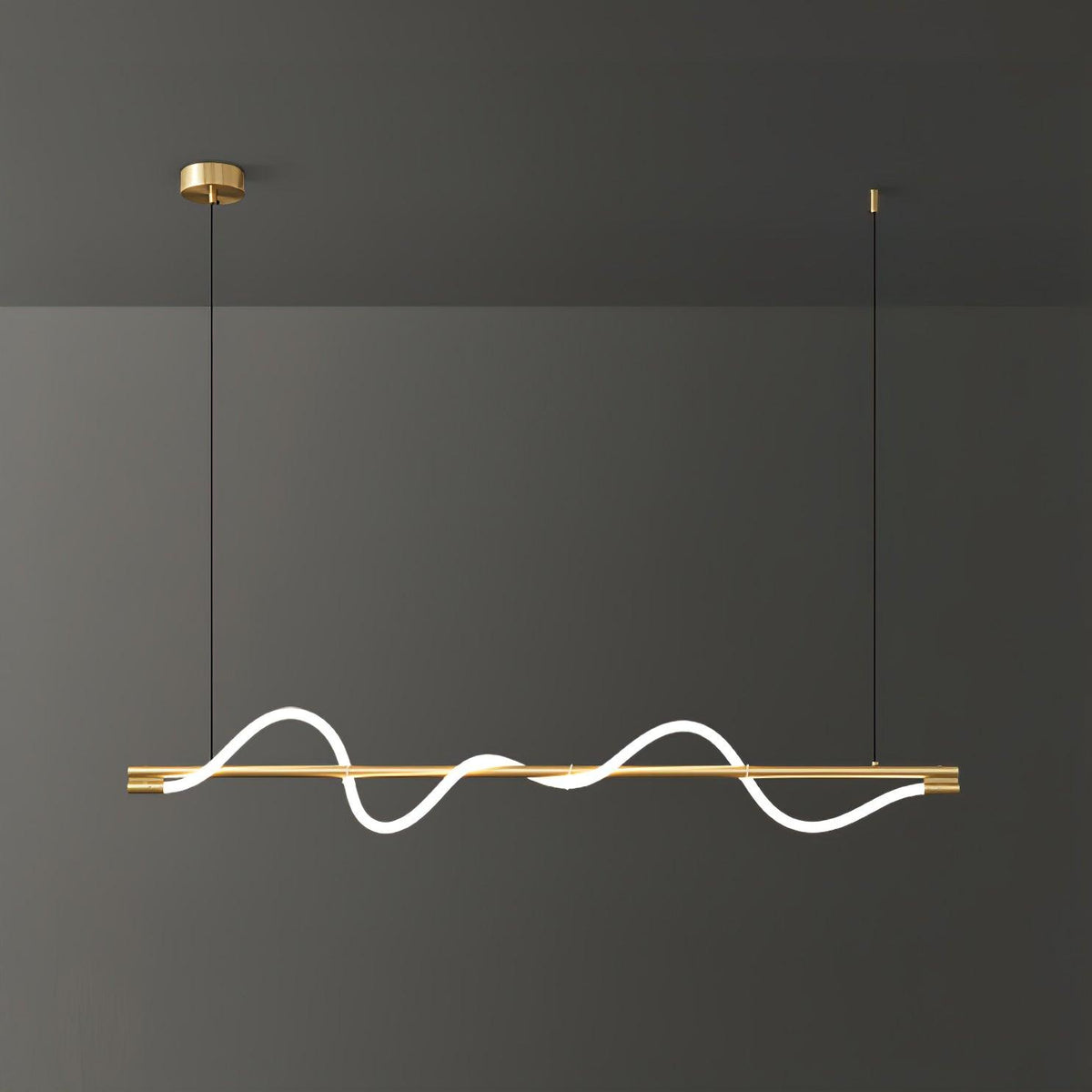 Linear Curve Island Chandelier