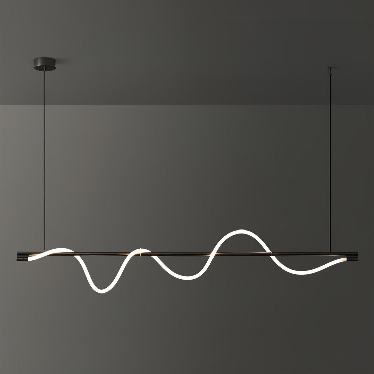 Linear Curve Island Chandelier