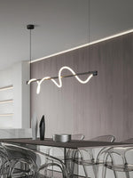 Linear Curve Island Chandelier