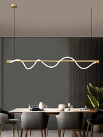 Linear Curve Island Chandelier