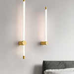 Linear LED Rechargeable Wall Sconce in Black or Copper