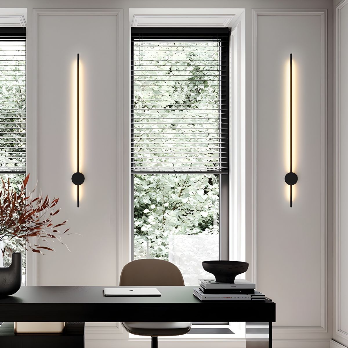 Linear LED Rechargeable Wall Sconce – Modern Minimalist Ambient Lighting