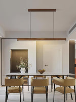 Linear Wooden Pendant Light