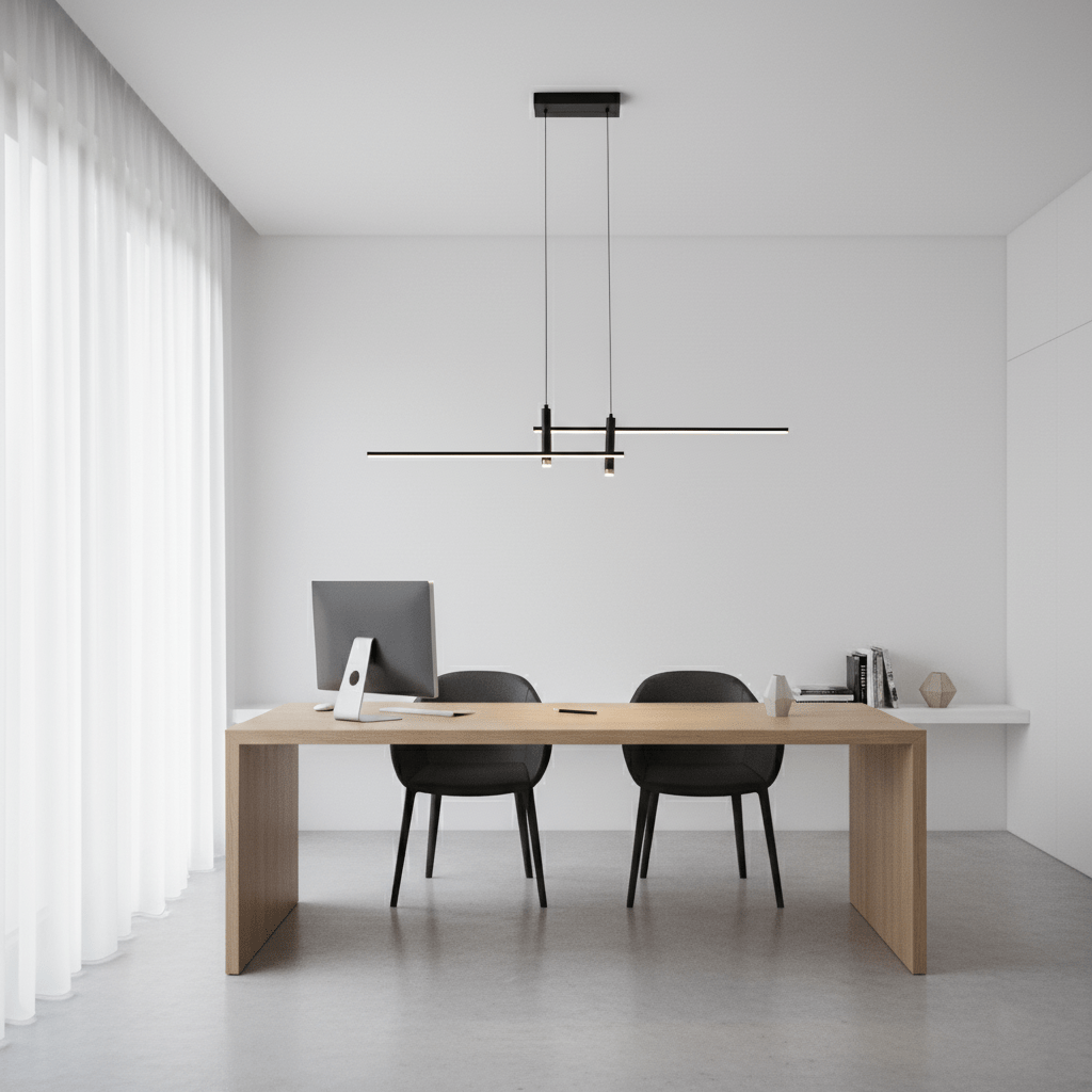 Links Linear LED Pendant Light for Kitchen Island | Modern Minimalist Ceiling Lamp