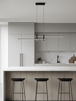 Links Linear LED Pendant Light for Kitchen Island | Modern Minimalist Ceiling Lamp