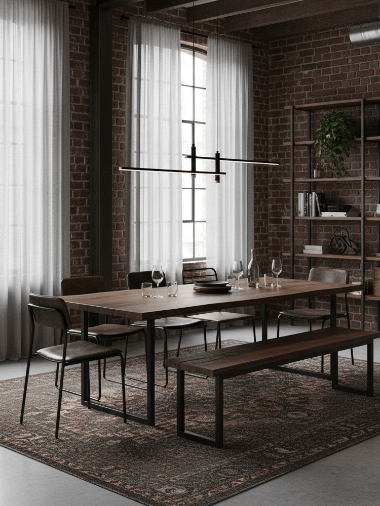 Links Linear LED Pendant Light for Kitchen Island | Modern Minimalist Ceiling Lamp