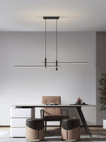 Links Linear LED Pendant Light for Kitchen Island | Modern Minimalist Ceiling Lamp