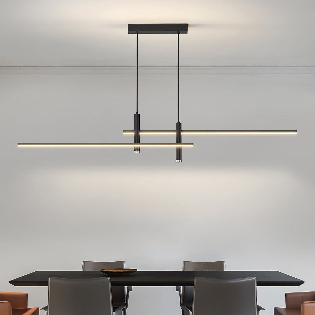 Links Linear LED Pendant Light for Kitchen Island | Modern Minimalist Ceiling Lamp