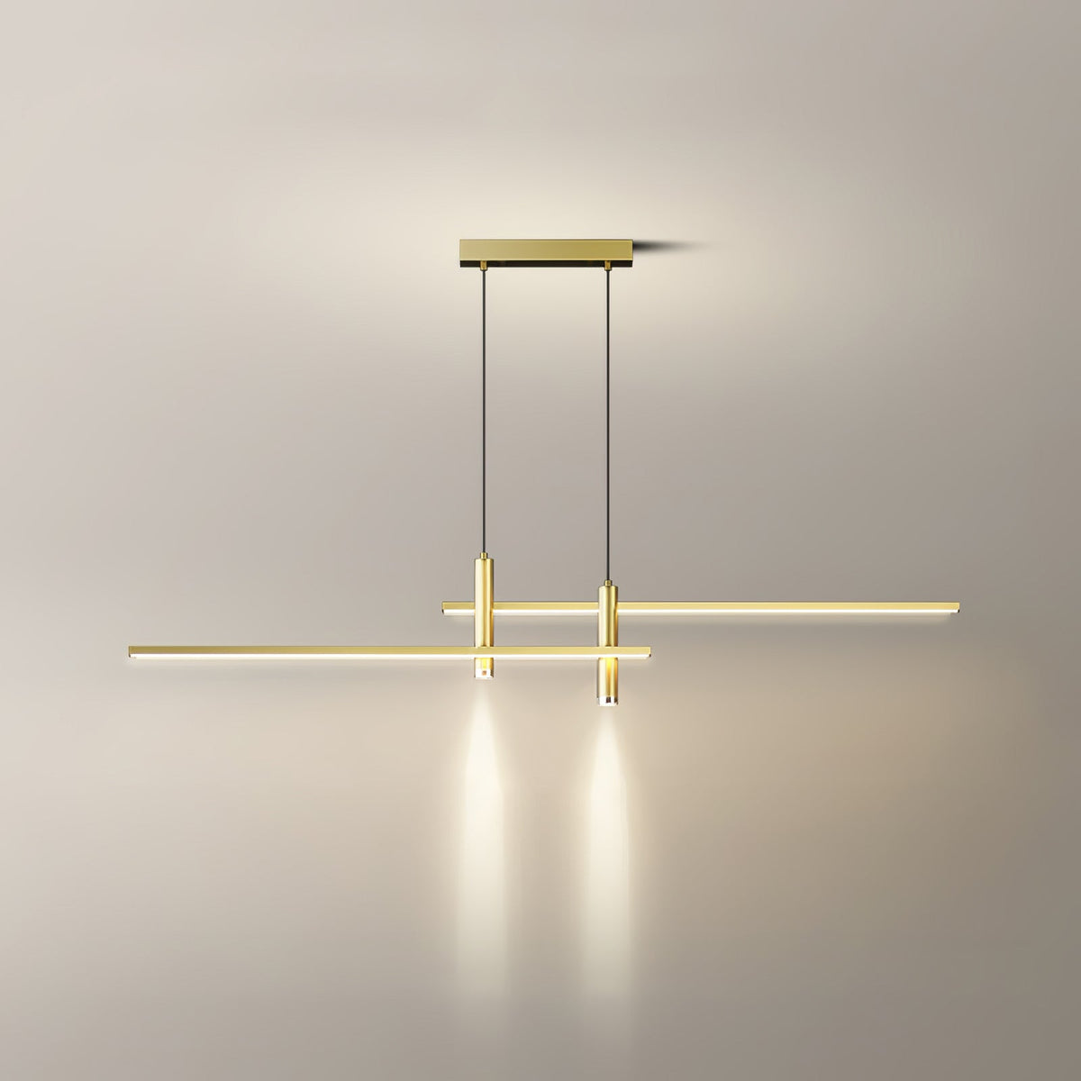 Links Linear LED Pendant Light for Kitchen Island | Modern Minimalist Ceiling Lamp