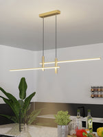 Links Linear LED Pendant Light for Kitchen Island | Modern Minimalist Ceiling Lamp