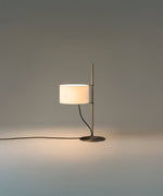 Lino Arc Table Lamp – Sculptural Brass & Fabric Designer Lamp for Modern Interiors