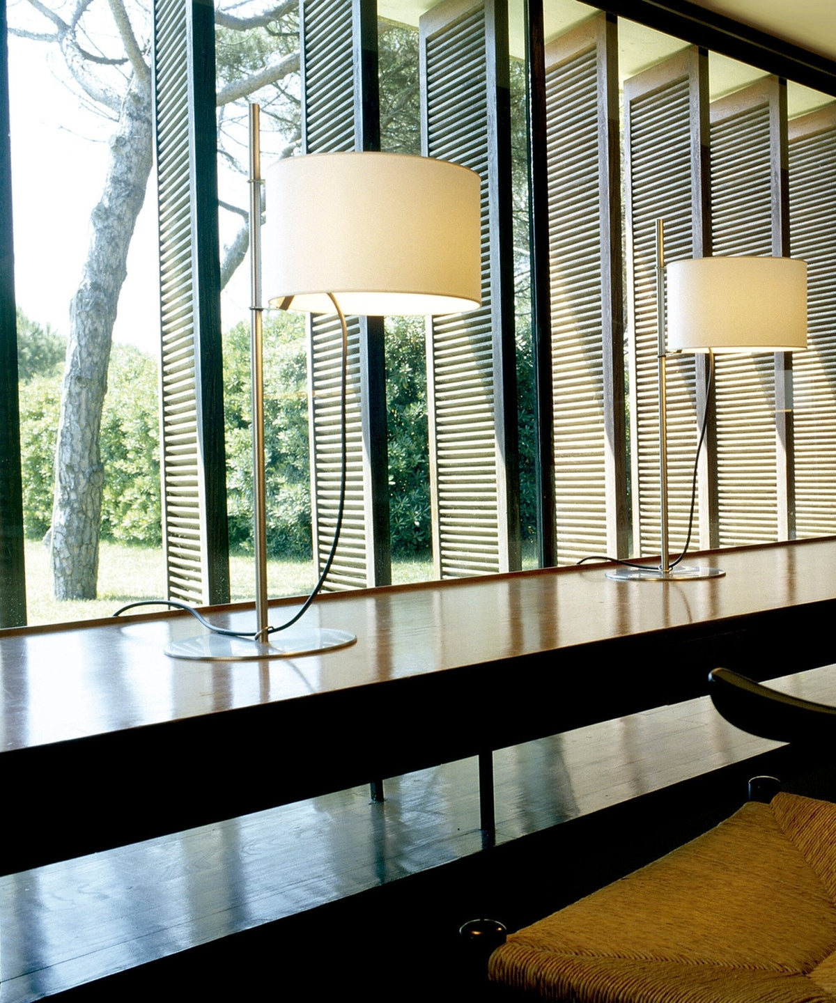 Lino Arc Table Lamp – Sculptural Brass & Fabric Designer Lamp for Modern Interiors