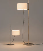 Lino Arc Table Lamp – Sculptural Brass & Fabric Designer Lamp for Modern Interiors