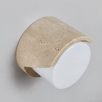 Linus Travertine Wall Sconce – Natural Stone Modern Wall Light