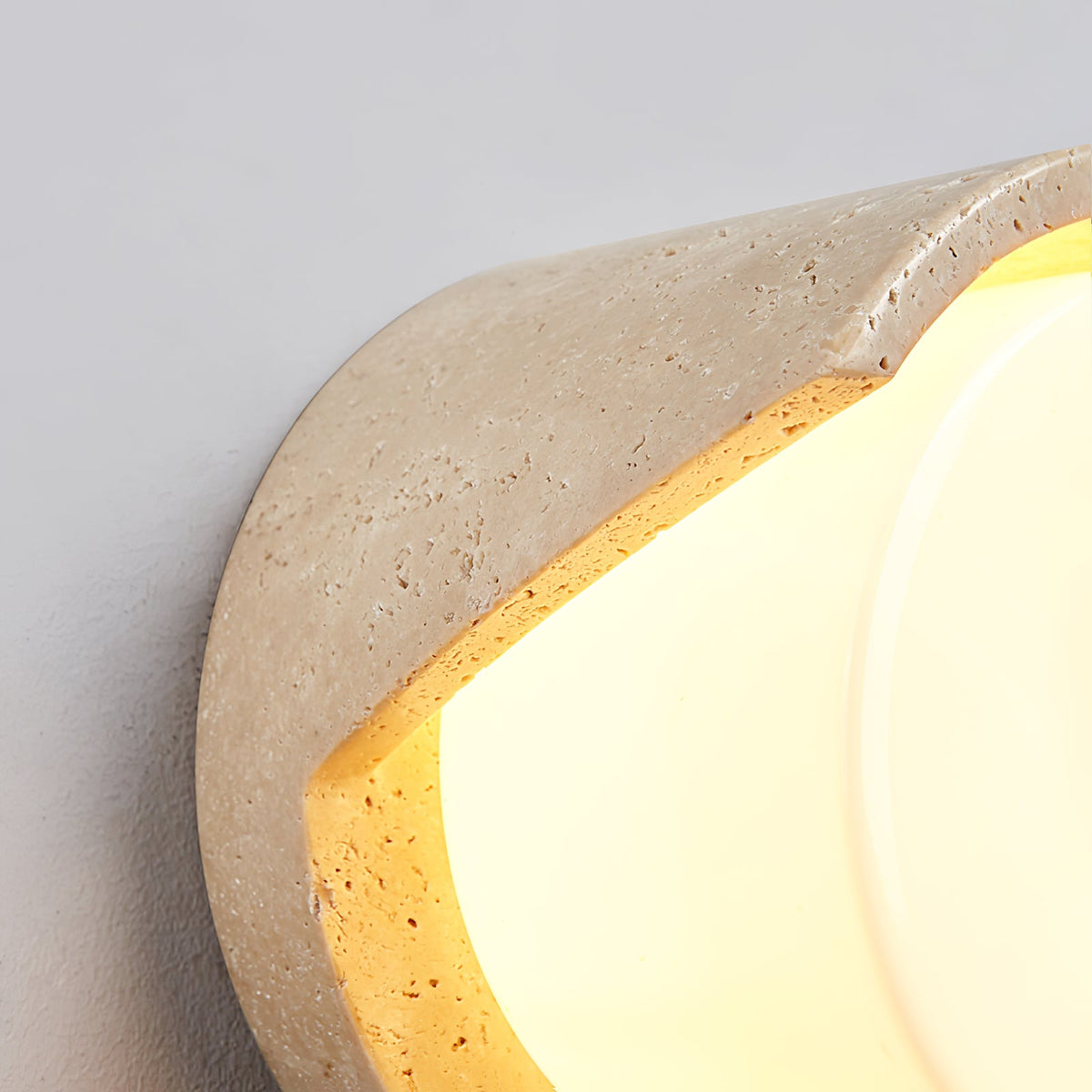 Linus Travertine Wall Sconce – Natural Stone Modern Wall Light