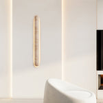 Liora Travertine Wall Sconce — Sculptural Stone LED Wall Light