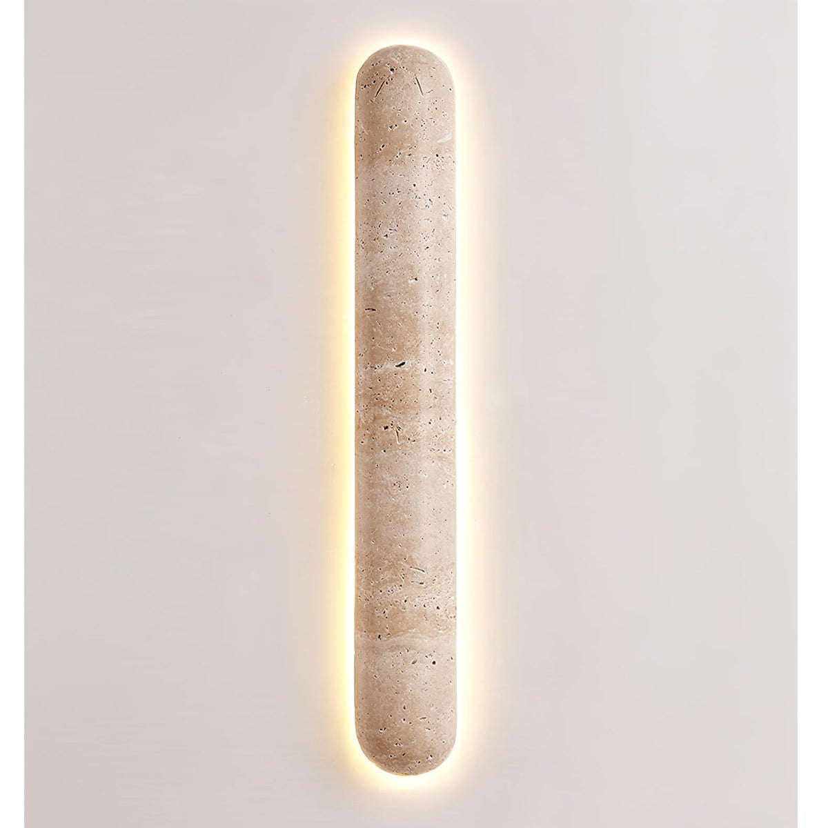 Liora Travertine Wall Sconce — Sculptural Stone LED Wall Light