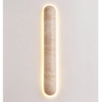 Liora Travertine Wall Sconce — Sculptural Stone LED Wall Light