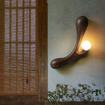 Liora Drift Wood Wall Sconce | Sculptural Solid Wood Wall Light