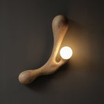 Liora Drift Wood Wall Sconce | Sculptural Solid Wood Wall Light