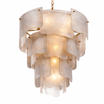 Liora Melted Glass Chandelier – Modern Sculptural Pendant Light for Dining Room and Living Room