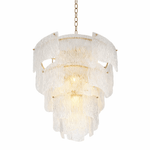 Liora Melted Glass Chandelier – Modern Sculptural Pendant Light for Dining Room and Living Room