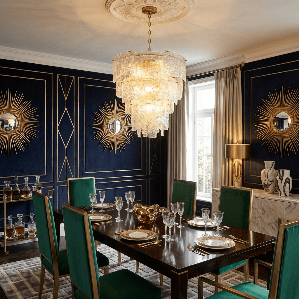 Liora Melted Glass Chandelier – Modern Sculptural Pendant Light for Dining Room and Living Room
