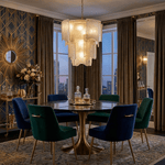 Liora Melted Glass Chandelier – Modern Sculptural Pendant Light for Dining Room and Living Room