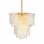 Liora Melted Glass Chandelier – Modern Sculptural Pendant Light for Dining Room and Living Room
