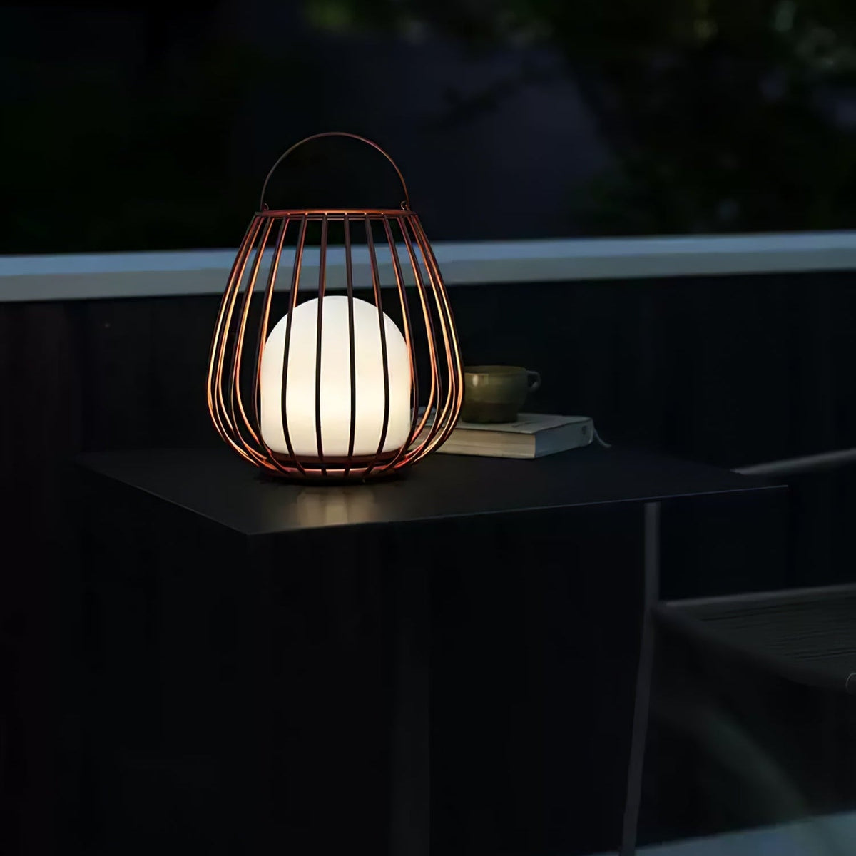 Liora Rechargeable Outdoor Lantern with LED Warm Light