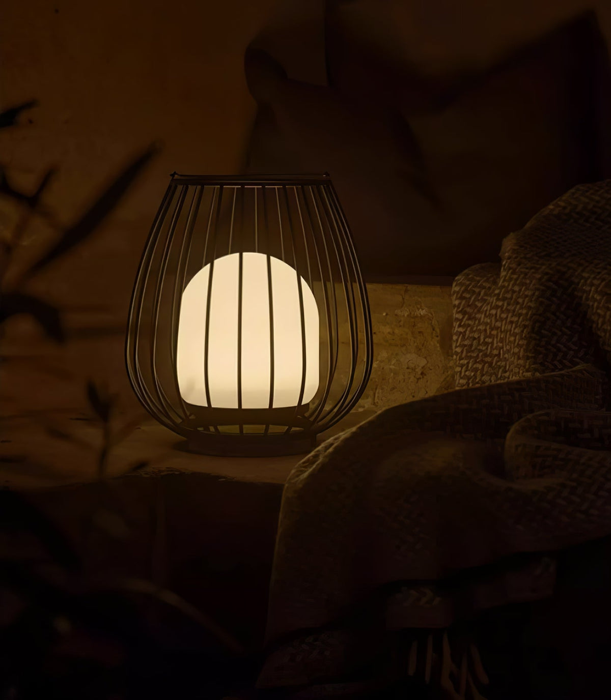 Liora Rechargeable Outdoor Lantern with LED Warm Light