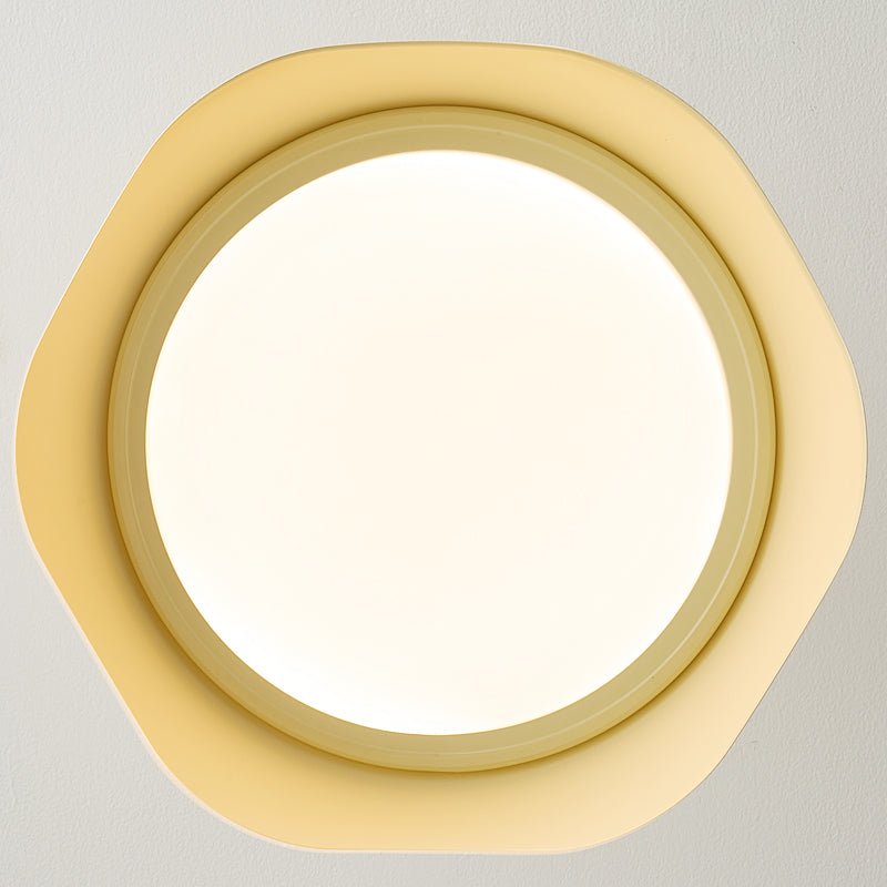 Liora Scallop Ceiling Light — Modern Wood Veneer LED Flush Mount