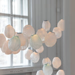 Liquid Glass Stone Pendant Light – Sculptural Blown Glass Chandelier
