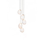 Liquid Glass Stone Pendant Light – Sculptural Blown Glass Chandelier