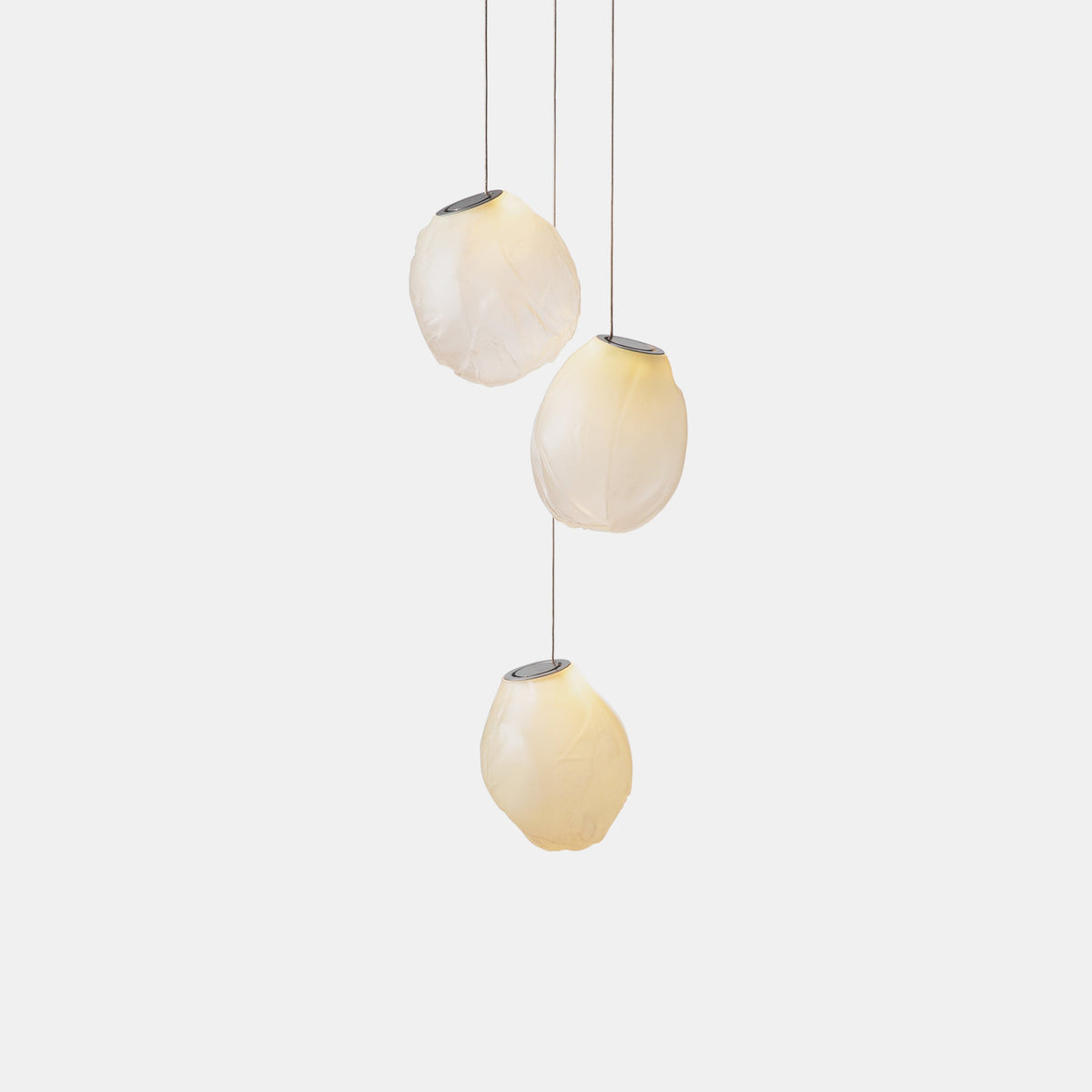 Liquid Glass Stone Pendant Light – Sculptural Blown Glass Chandelier